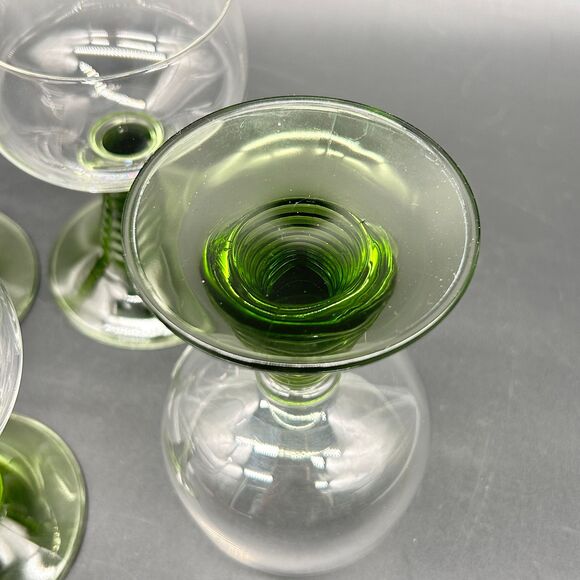 Bee Hive Stem Green Drinking Glasses (C) - Picture 4 of 4